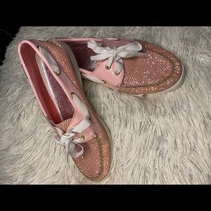 Pink Sparkle Sperry Topsiders